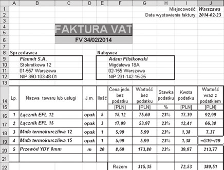 Listy/V-VI/004 Redakcja odpowiada DLACZEGO POKAZYWANA JEST FORMUŁA ZAMIAST WARTOŚCI?