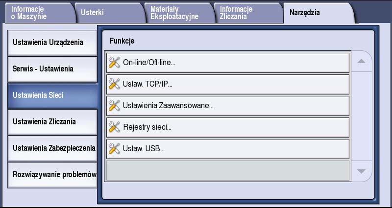 Ustawienia Sieci Ustawienia Sieci Ustawienia te pozwalają zdefiniować parametry dla sieci. Ten rozdział zawiera omówienie dostępnych opcji.