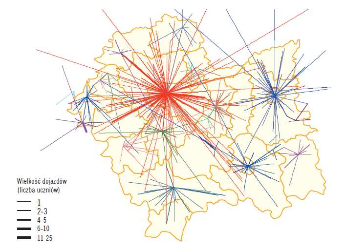 1. Uwarunkowania komunikacyjno-logistyczne. 2. Liczba uczniów w rozpoczynających naukę w szkołach zawodowych. 3. Posiadana baza dydaktyczna w danym obszarze kształcenia zawodowego. 4.