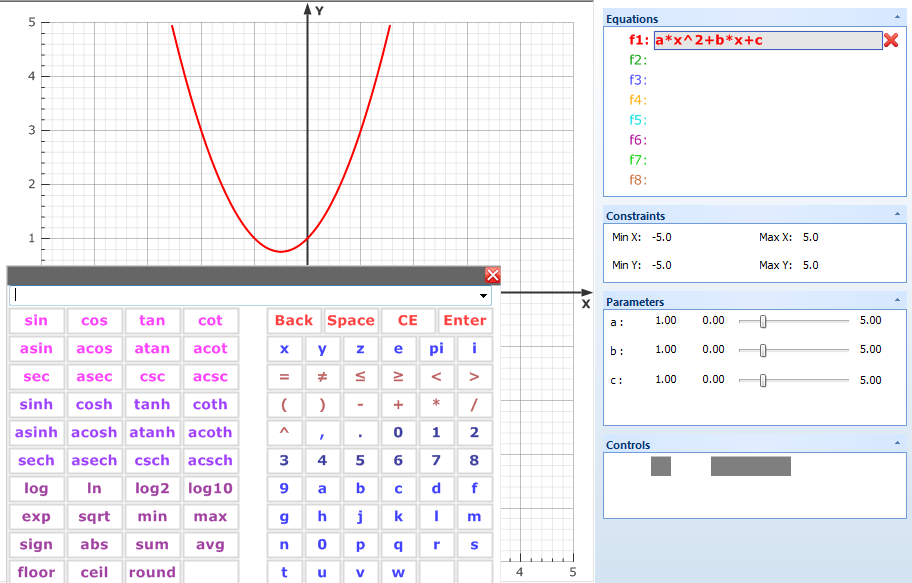 Interaktywne funkcje matematyczne posiada wbudowany zaawansowany moduł matematyczny.