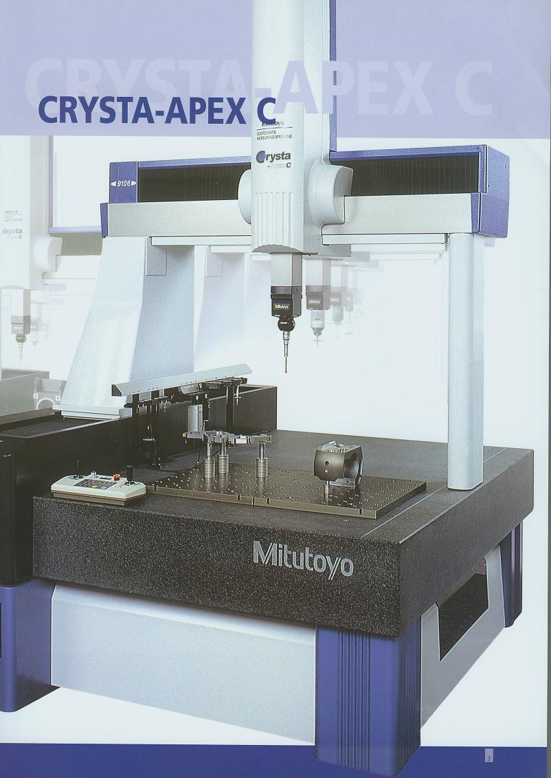 Przykład maszyny o konstrukcji portalowej Maszyna pomiarowa CRYSTA APEX C produkcji firmy Mitutoyo Zakresy pomiarowe: X 505, 705mm, Y 405, 705, 1005, Z 405, 800mm Graniczny błąd dopuszczalny