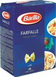 Makaron BARILLA 500 g spaghetti, farfalle, penne rigate koszt 1 kg przy zakupie 2 opak.