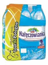 2-PAK 6-PAK Woda mineralna NAŁĘCZOWIANKA 6 x 1,5 l 3 rodzaje cena za dwa 6-paki - 16,11 zł koszt 1 l przy zakupie dwóch 6-paków - 0,90 zł TANIEJ 50% PIERWSZY 10 74 5 37 Napój gazowany MIRINDA, 7 UP,