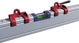 Pomocniczy zestaw pomiarowy Poziomnice i niwelatory Poziomnice i poziomnice ze stopą magnetyczną ze stopów lekkich Dzielona laserowo pozioma ampułka Odczyt % pochyłości Efekt powiększenia w celu
