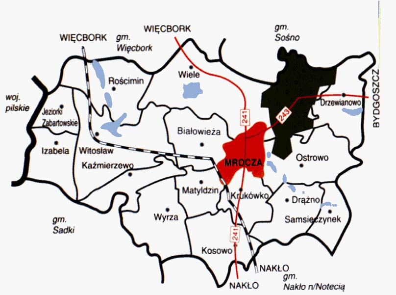 Białowieża Mapa 1.