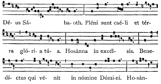 M. Habemus ad Dominum. S. Gratias agamus Domino Deo nostro. M. Dignum et justum est. W. Mamy je ku Panu. K. (Pochylając głowę) Czyńmy dzięki Panu Bogu naszemu. W. Godne jest to i sprawiedliwe.