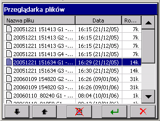 8.1.4 Wizualizacja na ekranie stanu zapisania karty CF - Brak karty CF w rejestratorze Brak karty CF w rejestratorze - Karta CF jest wstawiona do rejestratorze Wskaźnik obecności karty CF, karta nie