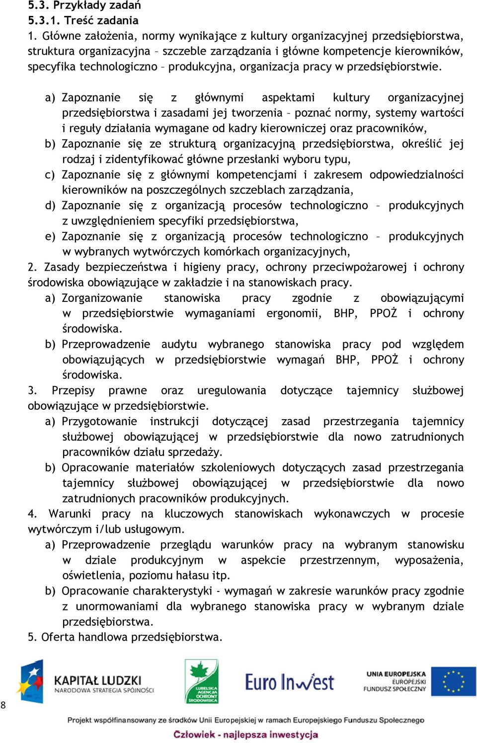 organizacja pracy w przedsiębiorstwie.