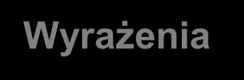 Wyrażenia 18 Wyrażenia - zapis tworzony z wykorzystaniem stałych, zmiennych, funkcji i łączących je operatorów i nawiasów ( okrągłych ) OPERATORY ARYTMETYCZNE + - * / % dodawanie odejmowanie mnożenie