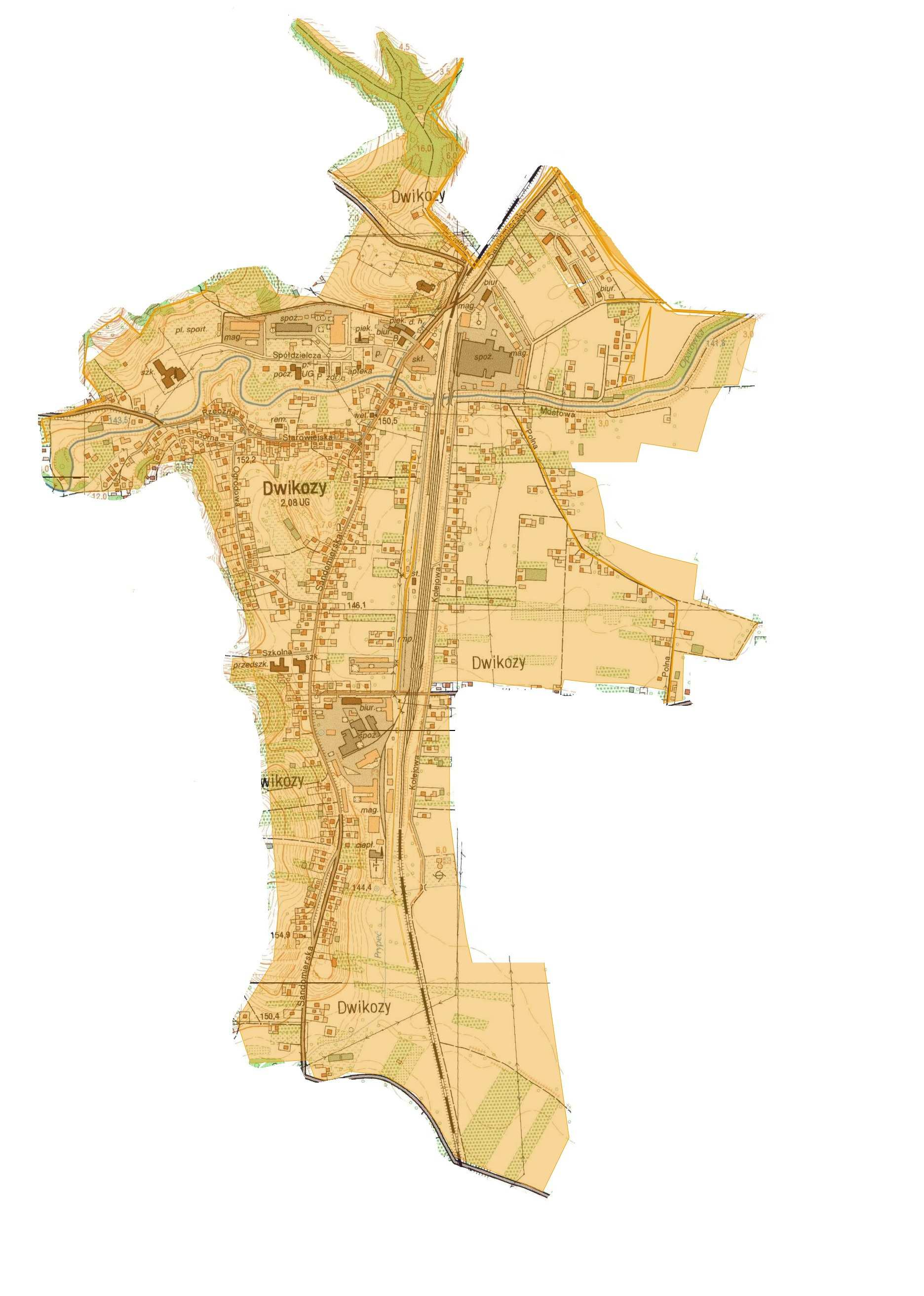 Mapa nr 7 Obszar