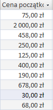 Pole (ang. field) zwane także atrybutem lub kolumną, to struktura danych opisująca pojedynczą daną w rekordzie np.