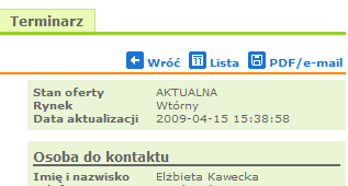 PDF/drukowanie System na podstawie danych zapisanych w bazie generuje pliki PDF w kilku wersjach: opis podstawowy i zdjęcia w zakładce MLS I ZLECENIA W tej wersji plik PDF zawiera opis zlecenia jak w