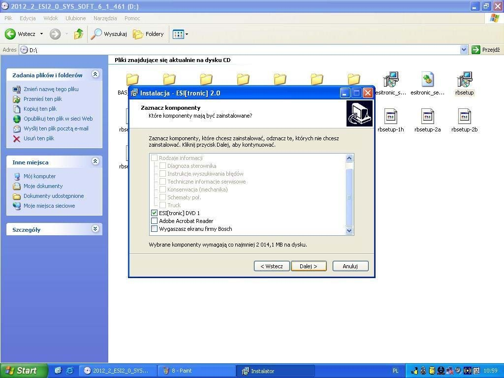 Instalacja oprogramowania ESI 2.