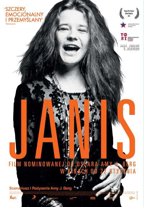 19 21 lutego 2016r. Seanse filmu Janis (biograficzny/ dokument/ muzyczny/usa) 18.