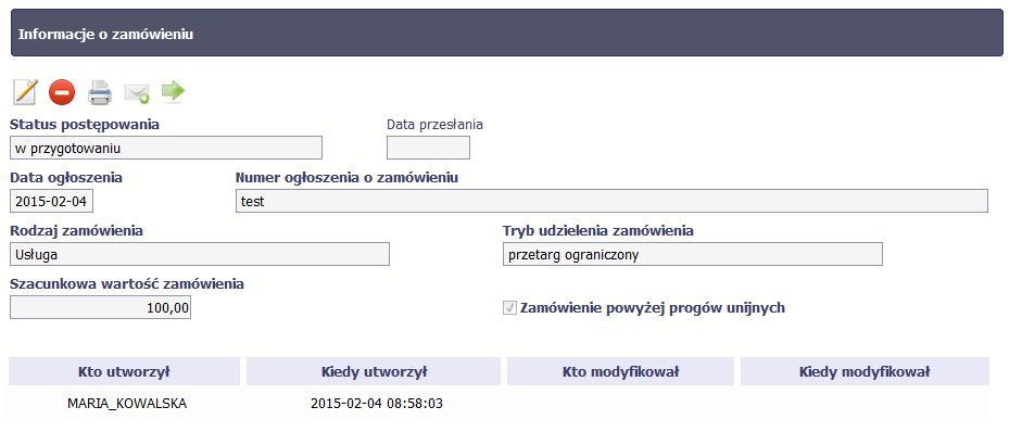 Jeżeli informacja będzie zawierała nieprawidłowe dane, SL2014 w specjalnym bloku Wynik walidacji wyświetlonym nad sekcją precyzyjnie wskaże, które dane są niepoprawne.