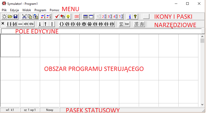 postaci drabinkowej na postać listy instrukcji. Przy dokonywaniu zamiany, program w postaci drabinkowej jest dokładnie sprawdzany pod względem poprawności składniowej.