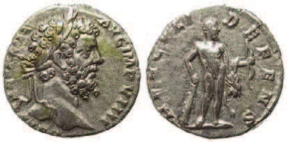 Denar Septymiusza Sewera RIC 266 przywództwa 65-66 67 Circus Maximus 68 69