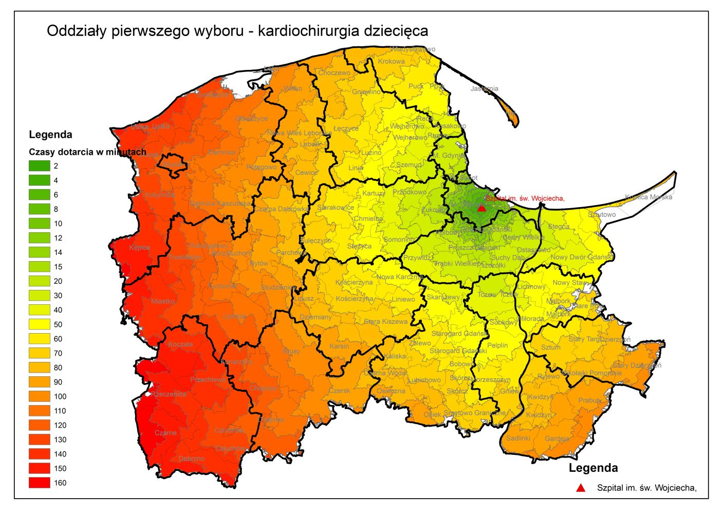 Miejsce zdarzenia na terenie województwa (dzielnica, gmina, powiat, miasto) - alfabetycznie województwo pomorskie Wykaz oddziałów szpitalnych dla świadczeń w zakresie: kardiochirurgii dla dzieci zał.