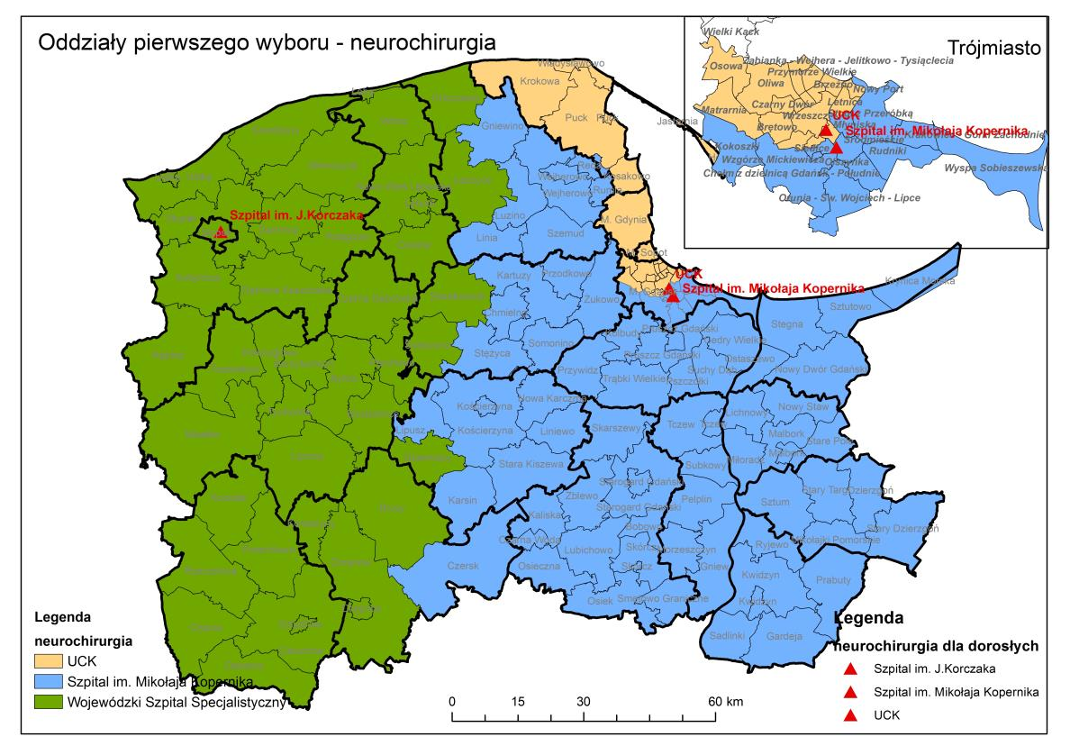 Rys nr 5 y szpitalne dla świadczeń w zakresie: neurochirurgii dla pacjentów dorosłych Rys nr 5.1.