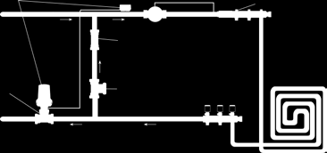 Wodne ogrzewanie podłogowe Przykłady zastosowań - zestawy Zawór FJVR z głowicą gazową FJVR - regulacja temperatury pojedynczych pętli ogrzewań podłogowych.