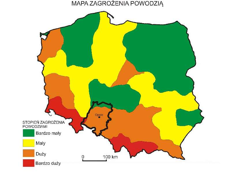 Zagrożenie powodziowe w