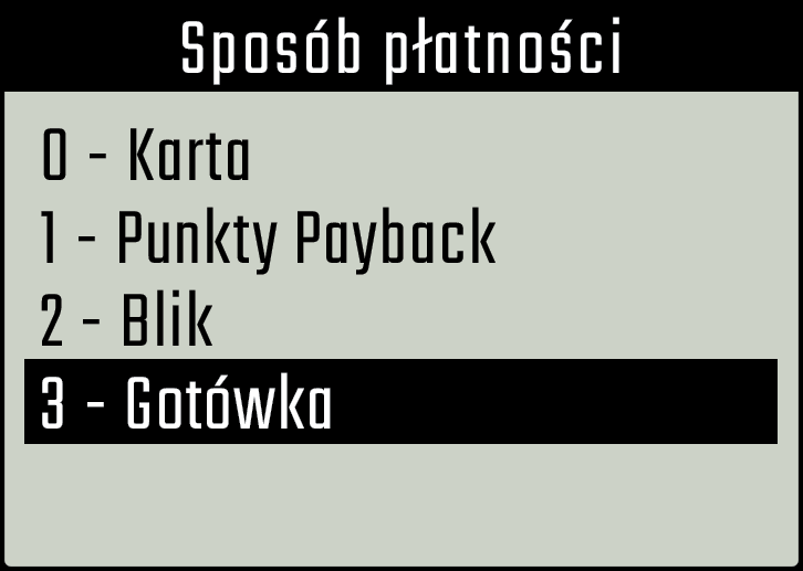 Wariant II zakłada nieudaną zapłatę kartą i zgodę Klienta na zapłatę gotówkową.