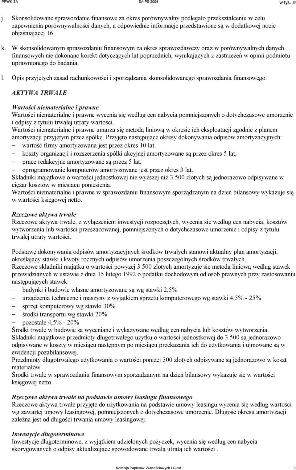 W skonsolidowanym sprawozdaniu finansowym za okres sprawozdawczy oraz w porównywalnych danych finansowych nie dokonano korekt dotyczących lat poprzednich, wynikających z zastrzeżeń w opinii podmiotu