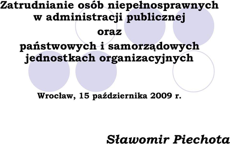 samorządowych jednostkach organizacyjnych