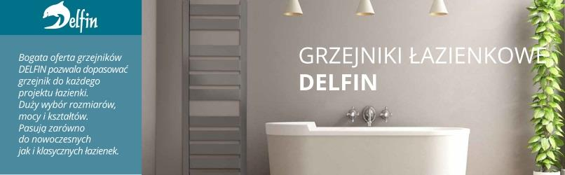 2.2. GRZEJNIKI ŁAZIENKOWE DELFIN Bogata oferta grzejnikow DELFIN pozwala dopasować grzejnik do każdego projektu łazienki. Duży wybór rozmiarów, mocy i kształtów.
