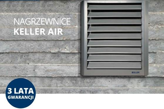 1.3. NAGRZEWNICE KELLER AIR I AKCESORIA 1.3. NAGRZEWNICE KELLER AIR I AKCESORIA KELLER AIR to produkty przeznaczone do wentylacji i ogrzewania hal przemysłowych, pawilonów oraz warsztatów.