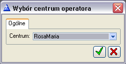 Rys. 1.8 Okresy obrachunkowe. 1.5.6 Okno: Wybór centrum operatora Okno jest otwierane przez wybranie z menu: System, pozycji: Zmiana kontekstu operatora. Wyświetla ono centrum wskazane dla operatora.