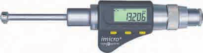 3-punktowe mikrometry wewnętrzne 31916 (IMICRO - Samocentrujące i samoustawiające śruby mikrometryczne z wysoką pewnością pomiaru - Bolce pomiarowe całkowicie pokrywane węglem (ADLC/twardość HV 0,05