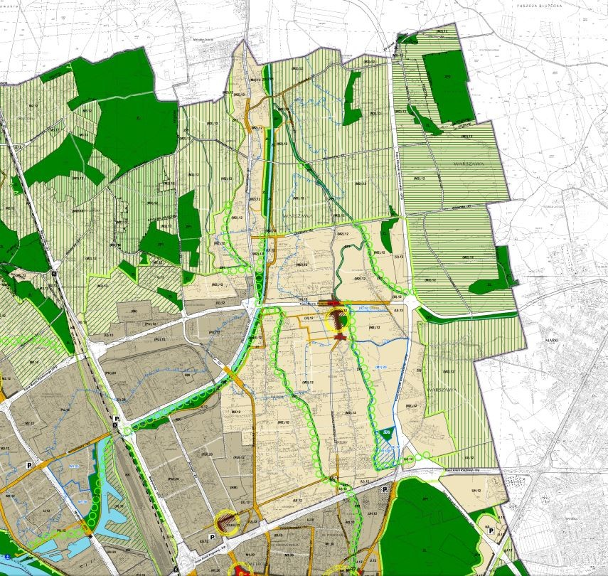 5.15 Ustalenia Studium uwarunkowań i kierunków zagospodarowania przestrzennego m. st.