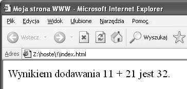 54 JavaScript Ćwiczenia praktyczne Rysunek 2.9.