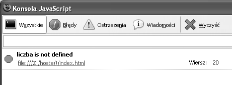 58 JavaScript Ćwiczenia praktyczne Rysunek 2.10.