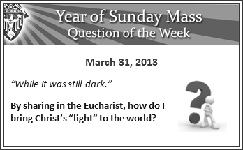 Eucharistic Adoration I Have Risen: I Am With You Once More (Luke 24:34) Our Blessed Lord has indeed risen and awaits our visit in Eucharistic Adoration.