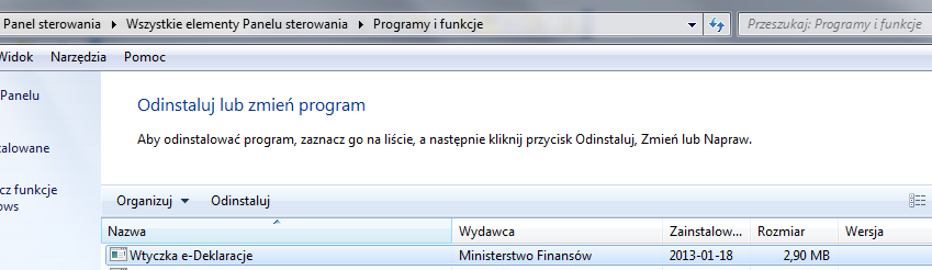 2.2. Instalacja wtyczki (plugin) do programu Adobe Reader Jeżeli w systemie jest już zainstalowana wtyczka w starszej wersji, przed instalacją nowej wersji należy ją odinstalować. 2.