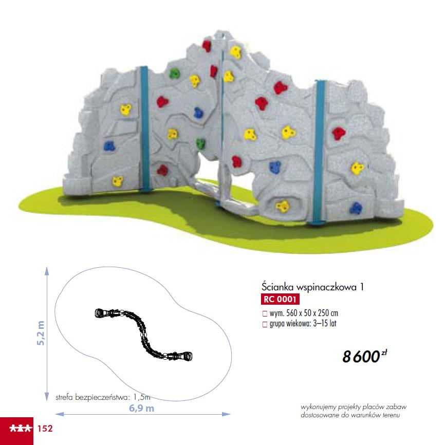 ŚCIANKA WSPINACZKOWA 1.