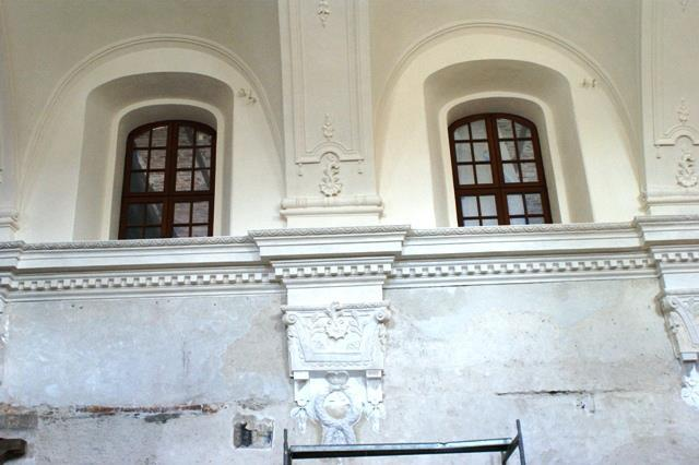 Chmielnik, synagogue, during restauration works