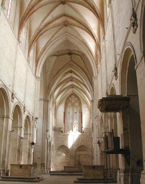 Lubiąż/Leubus, monastery church, state before 1943 and after 1945