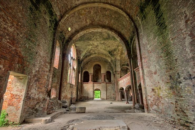 Pisarzowice/Schreibersdorf, ruins of Evangelical