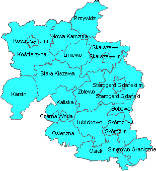 Źródło: Urząd Marszałkowski Województwa Pomorskiego Region Południowy 190 944 Liniewskie Góry Gostomie Strych Zblewo Skarszewy Linowiec ZZO Stary Las Bietowo Osówek Bobrowiec Osiek Regionalna