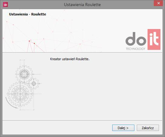 2. PIERWSZE KROKI Z Roulette Instalacja Instalacja programu możliwa jest z wykorzystaniem pobranego ze strony www.doittechnology.pl lub www.surface.pl pliku instalacyjnego RouletteSetup.exe.