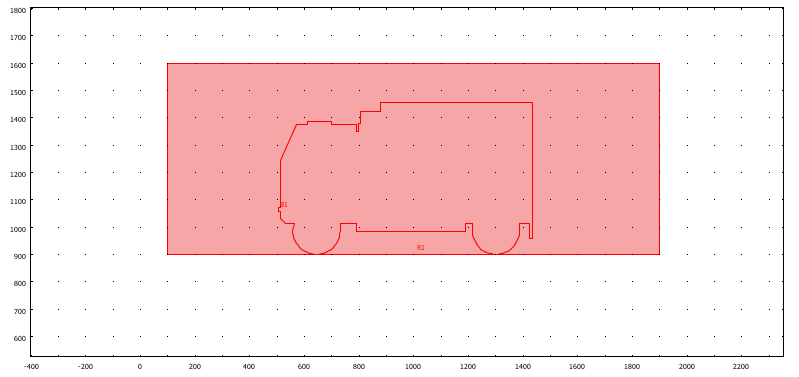 Rys. 2.8: Strzałki kierunku opływu(ang. arrow plot) Rys. 2.9: Propagacja wtłaczanego ośrodka, widoczne zawirowania Sprawdźmy, jak sytuacja wyglądała będzie w porównaniu z samochodem typu Star wprowadzonym w tego samego typu warunki.