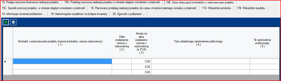 Np. Umowa nr 123/2009 zawarta z Firmą ABC Sp. z o.o. Informacje powinny być zgodne z dołączoną dokumentacją przetargową.