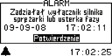 Usterki B Zresetować zabezpieczenie termiczne dogrzewacza. B Jeżeli alarm pojawia się wielokrotnie, należy powiadomić serwis. 7.6.8 T8 Wys. temp. zasil. CO Rys. 62 6 720 640 715-24.