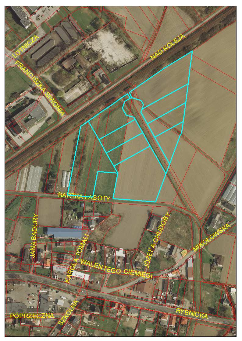 2. ul. Bartka Lasoty Dla małych i średnich przedsiębiorstw przygotowywany jest teren inwestycyjny o areale ok.