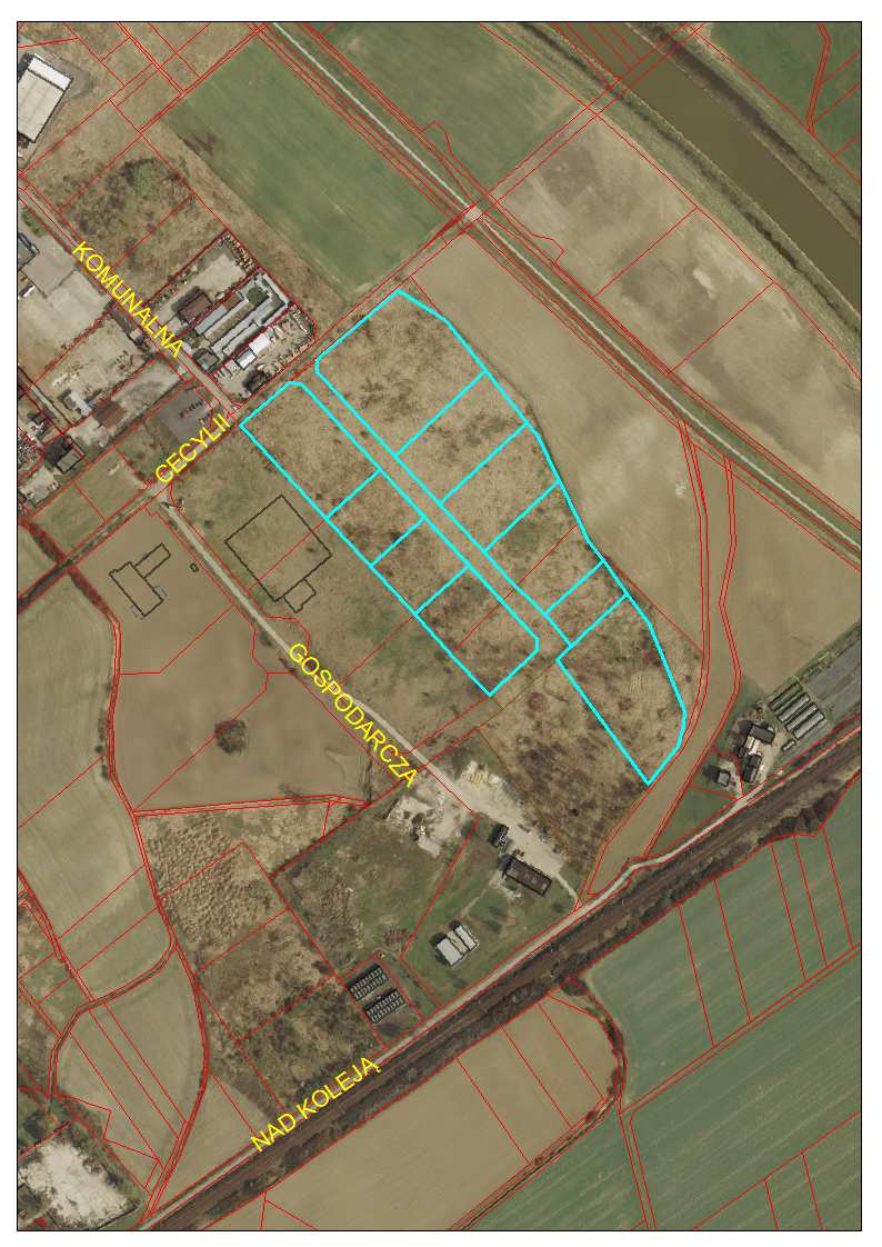 3. ul. Cecylii Gospodarcza W związku z potrzebą zwiększenia terenów inwestycyjnych, gmina złożyła wniosek o rozszerzenie strefy ekonomicznej o sąsiadujący obszar obejmujący ok. 7 ha, położony przy ul.