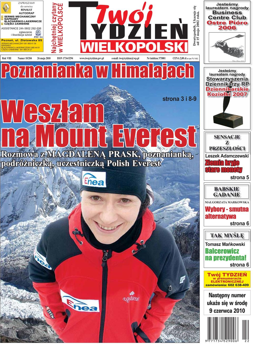 Everest SENSACJE Z PRZESZŁOŚCI Ziemia kryje stare monety MAŁGORZATA MARKOWSKA Wybory - smutna