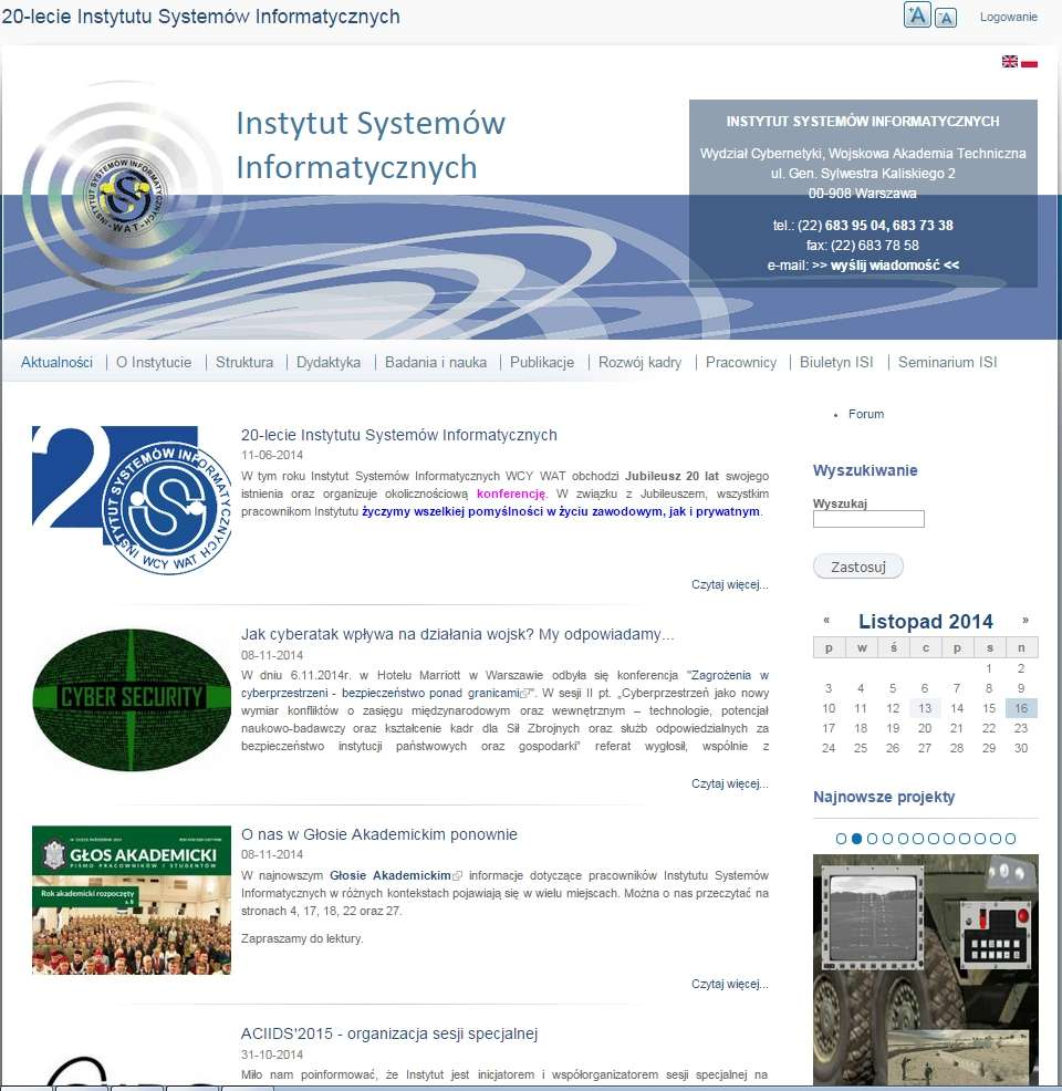 Portal Nowy portal www Instytutu